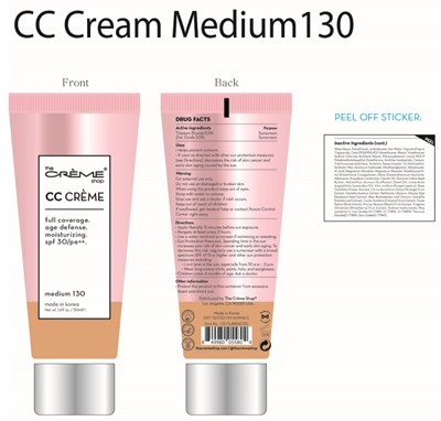 50ml Ndc: 81123-305 (Cc Cream Medium130)
